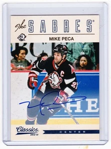 12-13 2012-13 FIRMAS CLÁSICAS MIKE PECA AUTÓGRAFO AUTOMÁTICO SABLE BÚFALO 177 - Imagen 1 de 1