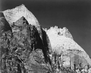 Rock formation, Night Sky Zion National Park, Utah by Ansel Adams Giclee Print - Picture 1 of 3