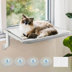 Katzen Fensterliege Hängemattenbett mit 18kg Tragkraft Für Fenster/Wand Klappbar - Bild 1 von 12