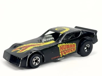 Vintage Hot Wheels Human Torch Funny Car 1977 Black Wall Hong Kong - Image 1 of 4