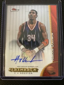 2025 Topps NBA Finest Hakeem Olajuwon Flashback Auto #FBA-HO - Picture 1 of 2