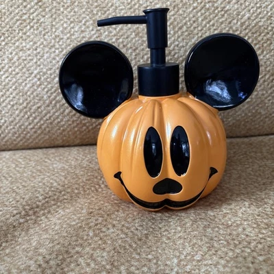 Dispensador de sabão de abóbora Disney Halloween Mickey novo sem etiquetas - Imagem 1 de 4