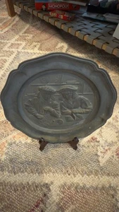 Vintage Casa di Conteggio / Mercanti Rinascimento ~ Piatto Peltro Norleans ~ Italia 8" - Foto 1 di 2