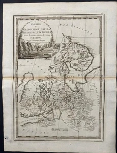 RUSSIA & FINLAND 1796 CASSINI UNUSUAL ANTIQUE ORIGINAL COPPER ENGRAVED MAP - Picture 1 of 1