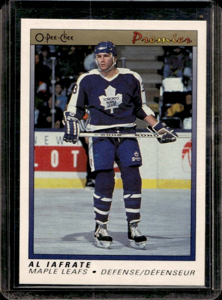 1990-91 O-Pee-Chee Premier Al Iafrate #48 Maple Leafs - Image 1 of 2