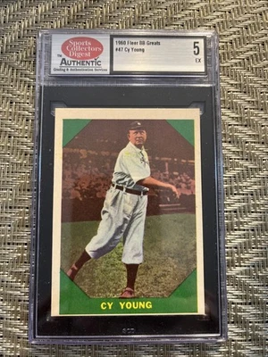 1960 Fleer #47 Cy Young SCD 5 EX (HOF) - Изображение 1 из 2