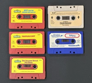 Teddy Ruxpin Sesame Street VG Name Tunes Tiffany G 5 Audio Tapes Used Kids - Picture 1 of 4