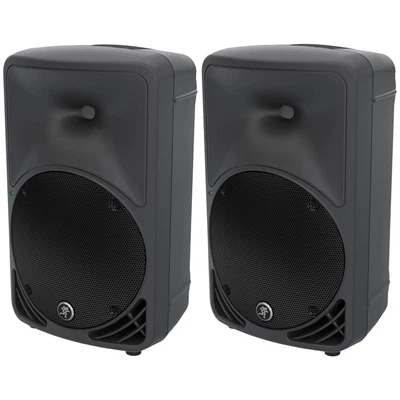 2x Mackie SRM350v3 10" 1000 Watt Portable Powered Speaker Active Monitor (Pair) - Image 1 of 3