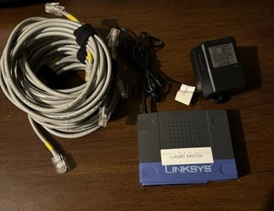 Linksys 5-Port 10/100 Workgroup Switch with Ethernet Cords - Picture 1 of 7