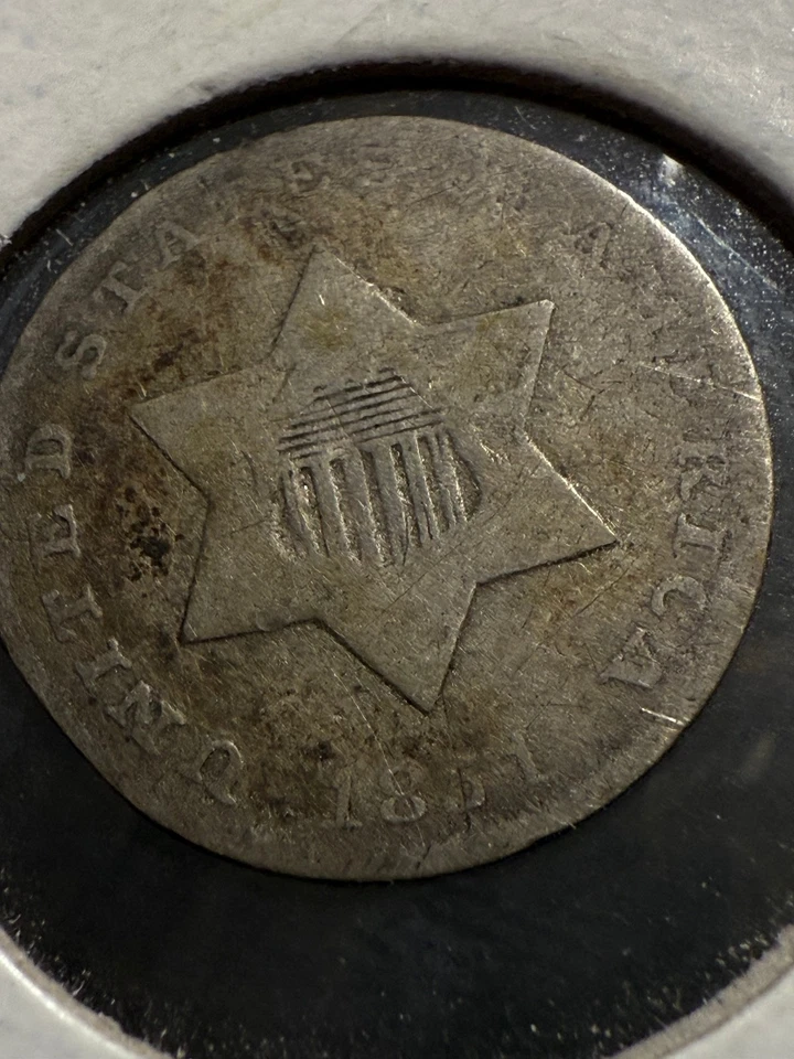 1851 3CS Three Cent Silver                   lot # 1065 - Image 1 of 3