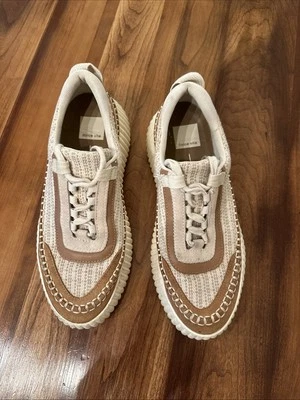 Dolce Vita Dolen Mujer Talla 7.5 Marfil/Tostado Tejido Tenis Causal Mujer’s Zapatos Foto 1 de 4