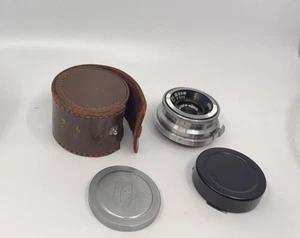 Nikon Nippon Kogaku W-Nikkor-C F=3.5cm 35mm Lens & Case - Made in Japan - Picture 1 of 7