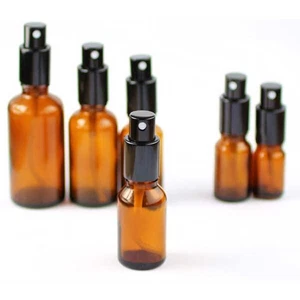 10ml - 100ml Spray Bottle for Perfume Essential Oil Spray Container w/ Black cap - Picture 1 of 15
