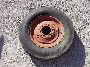 Farmall 460 560 656 tractor IH IHC rim & good 6.00x 16" 3 Rib Firestone tire - Picture 1 of 12