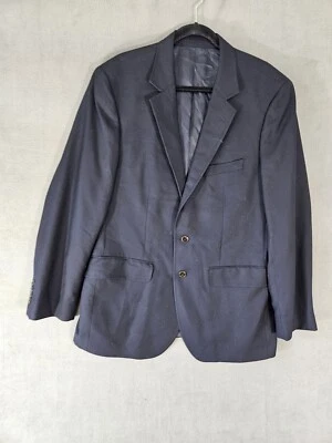 Chaqueta Blazer Abrigo Deportivo Eddie Bauer Azul Franela Lana Mezcla Nailon 44R  Foto 1 de 4