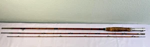 Vintage 8' 6" Bambus Fliegenrute - Frank Thomas Sacremento Fehr? - Spitze fehlt - ANSEHEN! - Bild 1 von 9