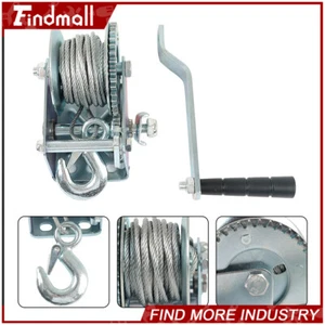 Findmall 600lbs Hand Winch Heavy Duty Steel Cable Crank Gear For Boat Trailer - Picture 1 of 12