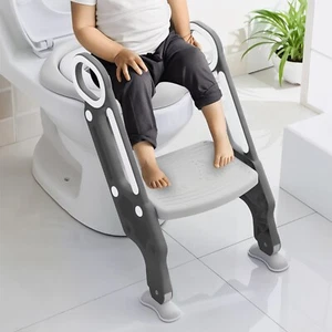 SAFETY POTTY BABY TODDLER TRAINING TOILET SEAT STEP LADDER LOO TRAINER - Picture 1 of 8