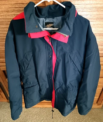 Golden Bear Para Hombres XL Chaqueta de Invierno Abrigo Azul Cremallera Completa Snap Puffer Con Capucha Foto 1 de 4