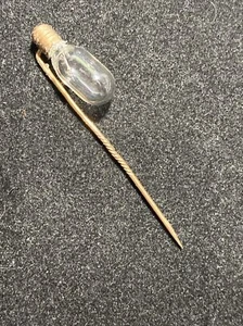 ANTIQUE - 1900s- MAZDA LAMP STICK PIN 14K - Picture 1 of 7