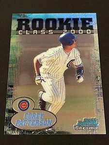 2000 Bowman Chrome Corey Patterson Rookie Class Insert Cubs RC8 - Picture 1 of 2