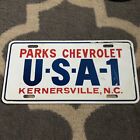 U-S-A-1 Parks Chevrolet License Plate Kernersville, North Carolina