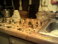 1=big lot of 53 pieces of tim-mee toy soldiers original yr 1968 +mountain