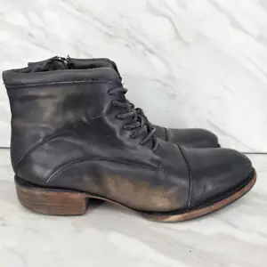 Freebird Men's Ace Distressed Brown Leather Combat Lace Up Boot Size 13 - Picture 1 of 7