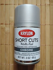 Krylon KSCS032 Short Cuts Aerosol Spray Paint, 3-Ounce, Chrome - Picture 1 of 2