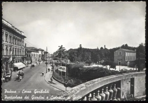 cartolina PADOVA corso garibaldi-particolare dei giardini e cappella di giotto - Picture 1 of 1