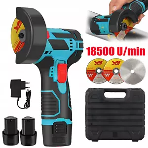 Akku Trennschleifer 12V Winkelschleifer Schleifmaschine Flex Mit 2 Batterien DE - Bild 1 von 18