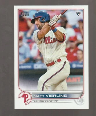 2022 Topps #316 Matt Vierling RC, Detroit Tigers - Image 1 of 2