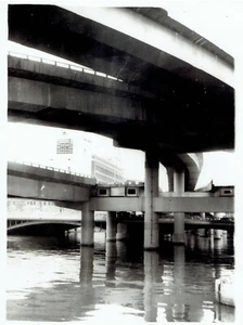 1964 Vintage Foto Bau von Brücken & Straßen für Olympiade in Tokio Japan - Bild 1 von 2