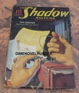 THE SHADOW AUGUST 15 1935 "THE CREEPER" MAXWELL GRANT PULP SEE VIDEO - Picture 1 of 1