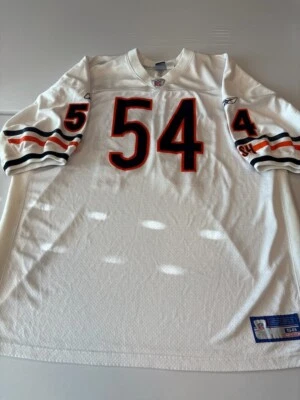 NFL Chicago Bears Брайан Урлахер Reebok подлинный на поле Джерси белый 58 EUC - Изображение 1 из 4