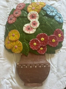 Tadeusz Adamski 1991 Wooden Poland Folk Art Hand Carved & Painted Flower Bouquet - Picture 1 of 10
