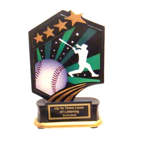 CLOSE-OUT BASEBALL RESIN 4 STAR BASEBALL - Bild 1 von 3