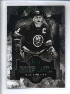 DENIS POTVIN 2011/12 UD ARTIFACTS #117 HOCKEY LEGEND EMERALD GREEN #68/99 AJ6227