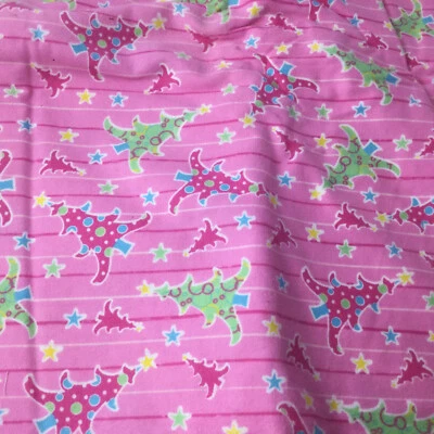 Soft Fabric Flannel Polka Dot Trees Spring Living Pink Quilting Blankets 3 Yds - Image 1 of 3