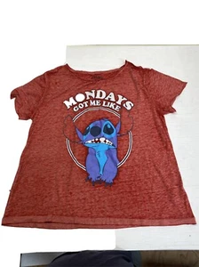 Disney T Shirt Adult Med 8-10   Mondays Got Me Like Theme Unisex - Picture 1 of 4