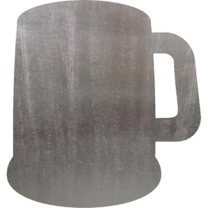 Taza de cerveza acero recortada metal arte decoración - Imagen 1 de 1