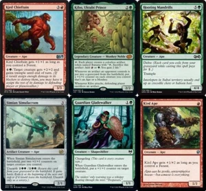Mazo Magic The Gathering Commander EDH Kibo, Príncipe Uktabi 100 cartas - Mazo Monos y Simios - Casi Nuevo - Imagen 1 de 1