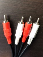 2 RCA Male to 2 RCA Male Audio Stereo Cable 3ft 6ft 10ft 12ft 25ft DVD HDTV Cord