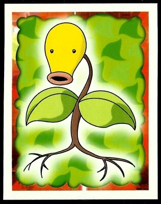 POKEMON SERIES 1, MERLIN TOPPS STICKER # 69, BELLSPROUT, YEAR 1999 - Image 1 of 2