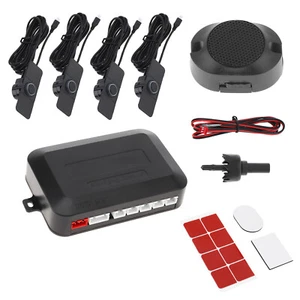 Car Parking sensors,4 Flat Sensors kit Buzzer Radar, Auto Reverse Backup System - Picture 1 of 12
