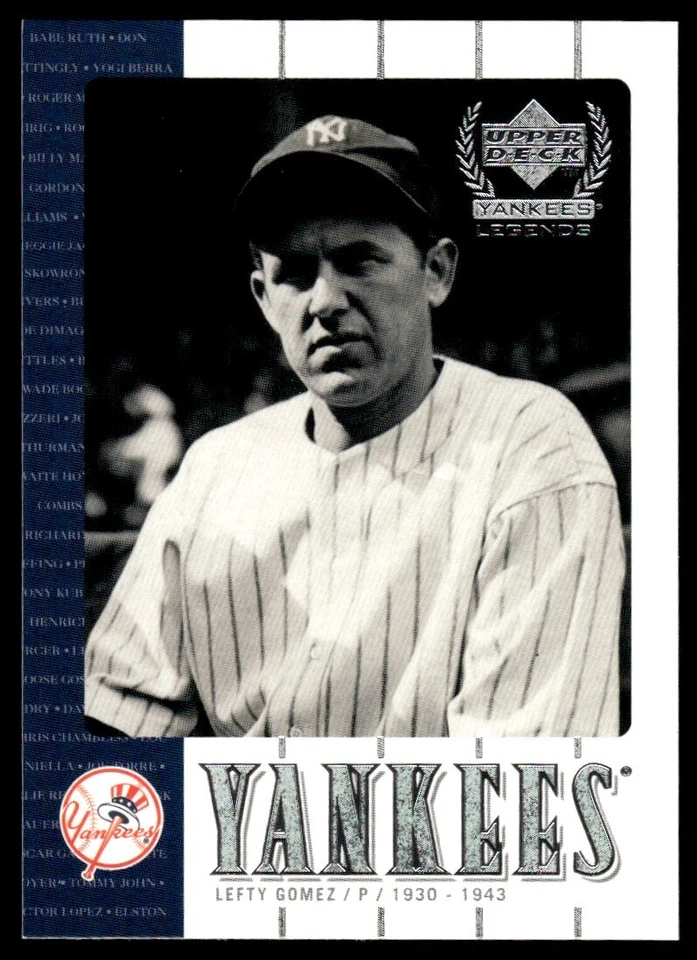 2000 Upper Deck Yankees Legends #49 Lefty Gomez HOF New York Yankees - Image 1 of 1