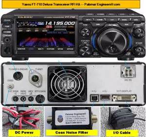 Yaesu FT-710 Deluxe Transceiver RFI Kit - 6 RFI/Noise Reduction Filters + Coax N - Afbeelding 1 van 1