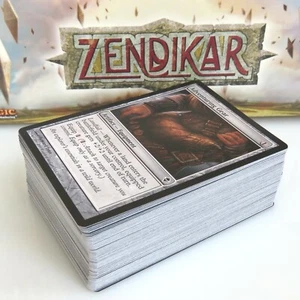 ZENDIKAR ~ Completo 101 Card SET COMUNE MtG diffusione mari spedizione mappa viti - Foto 1 di 3