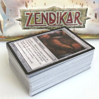 ZENDIKAR ~ Complete 101 Card COMMON SET MtG goblin expedition map vines vastwood - Image 1 of 3