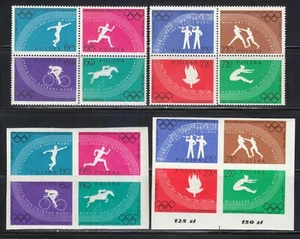 Poland MNH 1960 Mi 1166AB-1173AB Sc 917a,921a Polish Olympic Victories ** GA - Picture 1 of 2